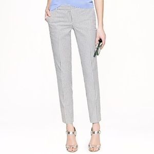 J. Crew Cafe Capri Seersucker Pants